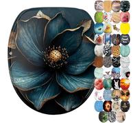 Sanilo Abattant WC frein de chute, Grande sélection de lunettes de toilette avec abaissement automatique, Fixation facile (Bellezza)