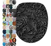 Sanilo Abattant WC, Grande sélection de lunettes de toilette, Finition de haute qualité, Charnières robustes, Fixation facile (Floral)