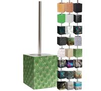 Sanilo Brosse WC et Porte Brosse, Grande sélection de brosses WC et de Portes Brosse, Manche en Acier Inoxydable, avec tête de Brosse remplaçable, Facile d'entretien (Cactus)