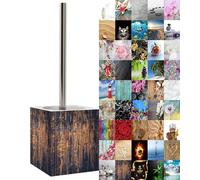 Sanilo Brosse WC et Porte Brosse - Grande Sélection, Manche en Acier Inoxydable, Tête Remplaçable, Facile d'Entretien (Vintage)