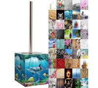 Sanilo Brosse WC, nombreuses belles brosses WC au choix, qualité supérieure, design élégant (corail dauphin)