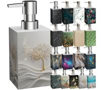 Sanilo Distributeur de Savon Haut de Gamme, Grande sélection, Design élégant, Chic, Un bel accroche-Regard pour la Salle de Bain (Tree of Life)