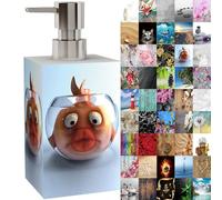 Sanilo Distributeur de Savon Haut de Gamme, Grande sélection, Design élégant, Chic, Un bel accroche-Regard pour la Salle de Bain (Poisson Rouge)