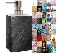 Sanilo Distributeur de Savon Haut de Gamme, Grande sélection, Design élégant, Chic, Un bel accroche-Regard pour la Salle de Bain (Granit)