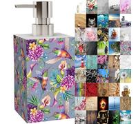 Sanilo Distributeur de Savon Haut de Gamme | Grande sélection | Design élégant, Chic | Un bel accroche-Regard pour la Salle de Bain (Colibri)