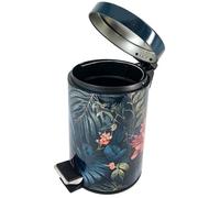 Sanilo Poubelle de Salle de Bain 3L avec système d’abaissement automatique, Nombreuses nouvelles Poubelles à Cosmétiques au choix, Poubelle avec seau intérieur (Exotique)