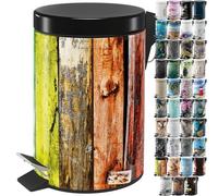 Sanilo Poubelle de Salle de Bain 3L avec système d’abaissement automatique, Nombreuses nouvelles Poubelles à Cosmétiques au choix, Poubelle avec seau intérieur (Rainbow)