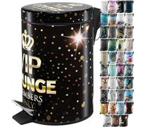 Sanilo Poubelle de Salle de Bain 3L avec système d’abaissement automatique, Nombreuses nouvelles Poubelles à Cosmétiques au choix, Poubelle avec seau intérieur (VIP Lounge)