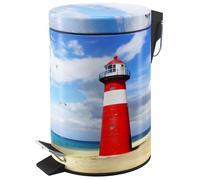 Sanilo Poubelle de Salle de Bain 3L avec système d’abaissement automatique - Phare