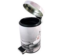 Sanilo Poubelle de Salle de Bain 3L avec système d’abaissement automatique, Nombreuses nouvelles Poubelles à Cosmétiques au choix, Poubelle avec seau intérieur (Vanesa)