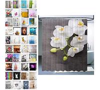 Sanilo Rideau de Douche, Large Choix de Beaux Rideaux de Bain, Haute qualité, 12 Anneaux Inclus, Imperméable, Effet Anti-moisissures (180 x 200 cm, Pretty)