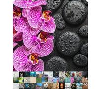 Sanilo Tapis de Douche 53 x 53 cm, Tapis de Bain Antidérapant pour la Douche et la Baignoire, Tapis Antidérapant Lavable en Machine et Résistant aux Moisissures (Madeira)