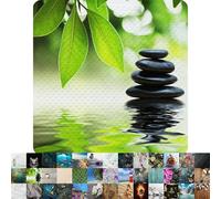 Sanilo Tapis de Douche 53 x 53 cm, Tapis de Bain Antidérapant pour la Douche et la Baignoire, Tapis Antidérapant Lavable en Machine et Résistant aux Moisissures (Harmony)