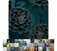 Sanilo Tapis de Douche 53 x 53 cm, Tapis de Bain Antidérapant pour la Douche et la Baignoire, Tapis Antidérapant Lavable en Machine et Résistant aux Moisissures (Dahlia)