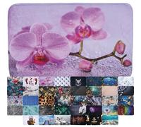 Sanilo Tapis de Salle de Bain, Grande sélection de Beaux Tapis de Douche, Absorbant, Antidérapant, Très Doux, Sèche Rapidement, Lavable (Blooming, 50 x 80 cm)