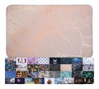 Sanilo Tapis de Salle de Bain, Grande sélection de Beaux Tapis de Douche, Absorbant, Antidérapant, Très Doux, Sèche Rapidement, Lavable (Hosta, 70 x 110 cm)