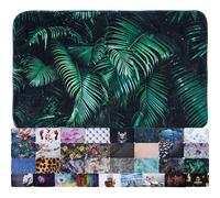 Sanilo Tapis de Salle de Bain, Grande sélection de Beaux Tapis de Douche, Absorbant, Antidérapant, Très Doux, Sèche Rapidement, Lavable (Palmdream, 70 x 110 cm)