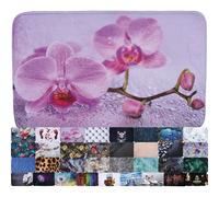 Sanilo Tapis de Salle de Bain, Grande sélection de Beaux Tapis de Douche, Absorbant, Antidérapant, Très Doux, Sèche Rapidement, Lavable (Blooming, 70 x 110 cm)