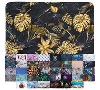 Sanilo Tapis de Salle de Bain, Grande sélection de Beaux Tapis de Douche, Absorbant, Antidérapant, Très Doux, Sèche Rapidement, Lavable (Golden Leaves, 50 x 80 cm)