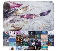 Sanilo Tapis de Salle de Bain, Grande sélection de Beaux Tapis de Douche, Absorbant, Antidérapant, Très Doux, Sèche Rapidement, Lavable (Plumes, 50 x 80 cm)