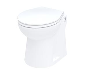 SANIPRO - WC Broyeur Intégré Setsan - Broyeur WC avec WC à Poser Inclus - Sans Réservoir de Chasse - 42 x 37 x 47 cm - Made in France - Blanc