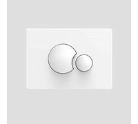 Sanit 16.706.01.0000 Double chasse d'eau S706 Blanc Plaque de déclenchement