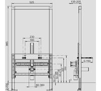 SANIT 90.662.00..T000 Elément pour bidet INEO 985/525