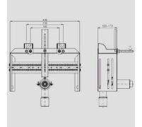 SANIT 95.950.00..0000 Elément de montage 980 pour bidet