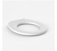 Sanit 56.022.01.0000 Abattant WC Blanc avec charnières en Acier Nickel-Chrome sans Couvercle