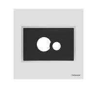 Sanit Plaque de Déclenchement SK706 Plastique Également à Fleur Bicolor