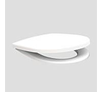 Sanit Samba WC siège 5605401S000 avec charnières en acier inoxydable et fixation rapide, blanc , réglable