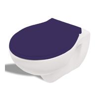 Sanit WC-Sitz Thermoplast 7000 Bleu D-Form, Mit Edelstahlscharnieren