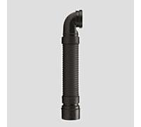 Sanit WC tuyau de raccordement 58938000000 flexible, noir, DN 90/100