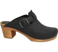 Sanita Clogs Femme sabot ouvert Wood-Malulo Square Open Black EUR 36