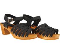 Sanita Clogs Femme Sandale Wood-Silo Square Sandal Noir EUR 38