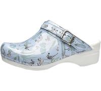 Sanita Femme Sabot ouvert Animal Zebra Light Blue EUR 42