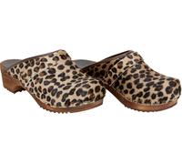 Sanita Femme Sabot ouvert Wood-Caroline Open Leopard EUR 41