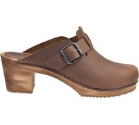 Sanita Femme Sabot ouvert Wood-Malulo Square Open Chestnut EUR 40