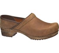 Sanita Femme Sabot Wood-Julie Closed Chestnut EUR 42