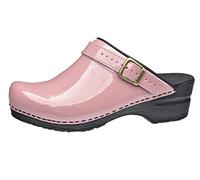 Sanita Freya | Sabots Ouvert | Produit Original Fabriqué à la Main pour Femme | Assise Plantaire de Forme Anatomique avec Mousse Souple | Bride de Talon réglable | Rose | 36 EU