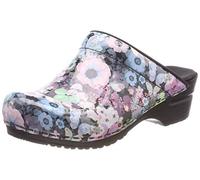 Sanita Isalena | Sabots Ouvert | Produit Original Fabriqué à la Main pour Femme | Assise Plantaire de Forme Anatomique avec Mousse Souple | Rose | 36 EU