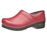 Sanita Professional Izabella | Sabots fermés | Produit Original Fabriqué à la Main pour Femme | Assise Plantaire de Forme Anatomique avec Mousse Souple | Rouge | 41 EU