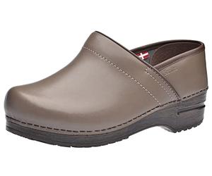 Sanita Professional Izabella | Sabots fermés | Produit Original Fabriqué à la Main pour Femme | Assise Plantaire de Forme Anatomique avec Mousse Souple | Gris Taupe | 42 EU