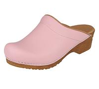 Sanita Sandra | Sabots Ouvert | Produit Original Fabriqué à la Main pour Femme | Assise Plantaire de Forme Anatomique avec Mousse Souple | Rose | 42 EU