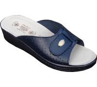 Sanital Light 1374 - Pantoufle en cuir, légère et confortable, semelle rembourrée anti-choc, empeigne perforée respirante, fabrication artisanale italienne. Il est recommandé d'acheter une taille de