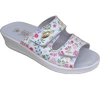 Sanital Light Chausson Femme en Cuir 1375 - Fleurs 1-40