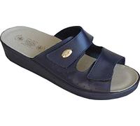 Sanital Light - Mule pour Famme en Cuir pour la Maison avec Double Velcro - 1375