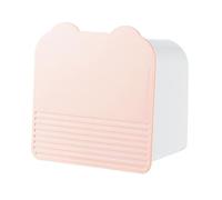 Sanitary Napkin Organizer - Wall Mount Makeup Storage Box, Double-Grid Storage Unit, Dustproof Lid Container | Durable Bathroom Organizer, Multi-Compartment Holder, Easy Install Wall Accessory