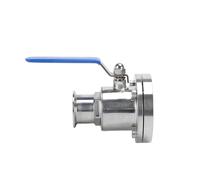 Sanitary Quick-install Tank Bottom Ball Valve Tri-Clamp 304 Stainless Steel For Dairy Homebrewing Filter(19mm x Clamp 50.5)