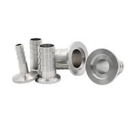Sanitary Stainless Steel 304KF10 KF16 KF25 KF40 KF50 Vacuum Hose Barb OD6 8 13 16 20 25 38mm Flange Adapter Pipe Fitting Clamp(KF50,50mm)